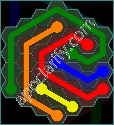 Flow Free: Hexes 7x7 Mania Pack Level 79 Solutions