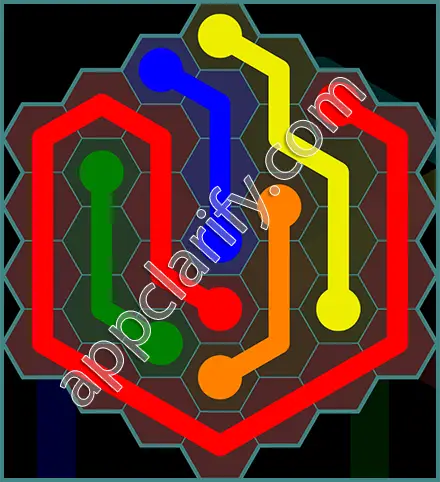 Flow Free: Hexes 7x7 Mania Pack Level 80 Solutions