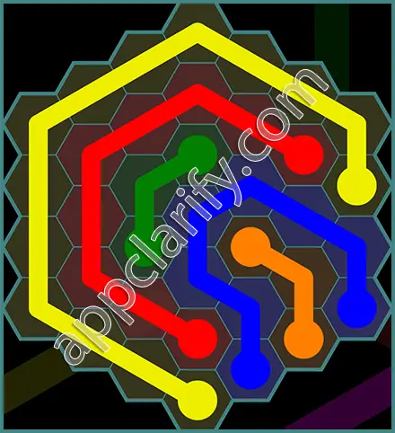 Flow Free: Hexes 7x7 Mania Pack Level 82 Solutions
