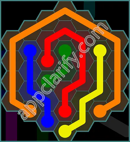 Flow Free: Hexes 7x7 Mania Pack Level 85 Solutions