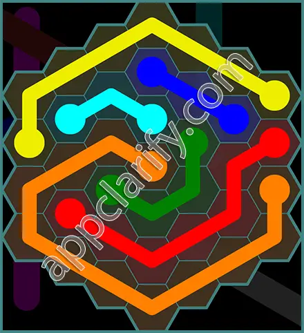 Flow Free: Hexes 7x7 Mania Pack Level 86 Solutions