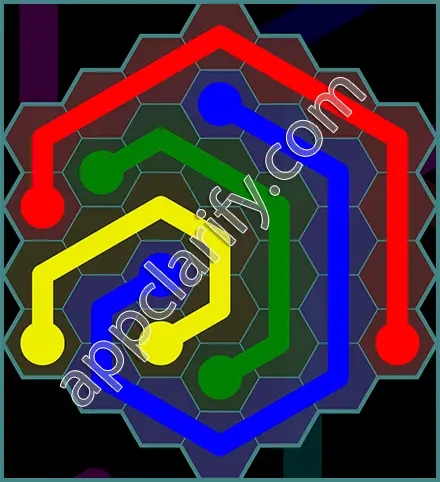 Flow Free: Hexes 7x7 Mania Pack Level 88 Solutions