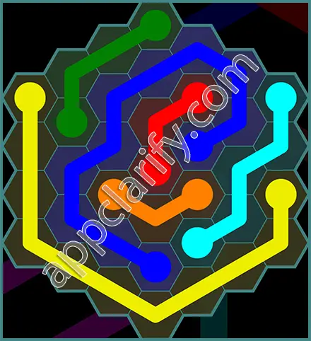 Flow Free: Hexes 7x7 Mania Pack Level 89 Solutions
