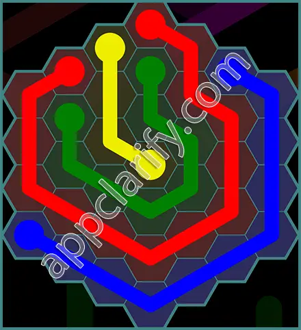 Flow Free: Hexes 7x7 Mania Pack Level 9 Solutions