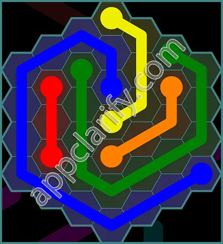 Flow Free: Hexes 7x7 Mania Pack Level 90 Solutions