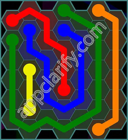 Flow Free: Hexes 7x7 Mania Pack Level 93 Solutions
