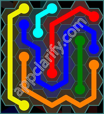 Flow Free: Hexes 7x7 Mania Pack Level 94 Solutions