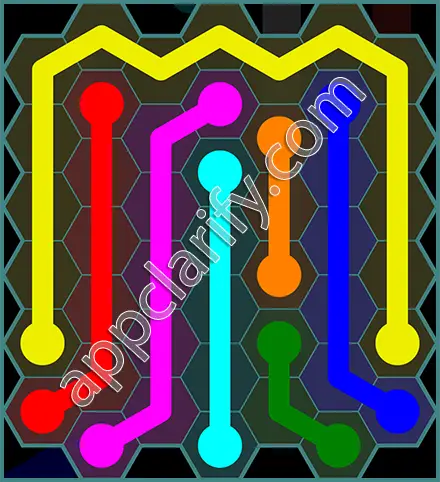 Flow Free: Hexes 7x7 Mania Pack Level 95 Solutions