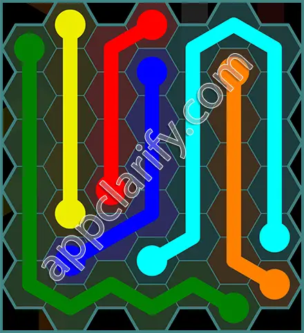 Flow Free: Hexes 7x7 Mania Pack Level 96 Solutions