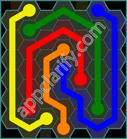 Flow Free: Hexes 7x7 Mania Pack Level 99 Solutions