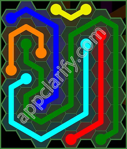 Flow Free: Hexes 8x8 Mania Pack Level 109 Solutions