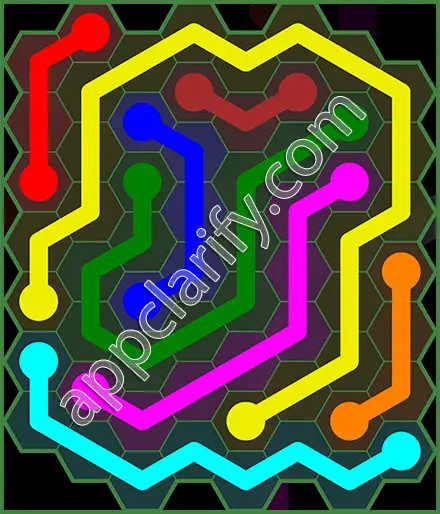 Flow Free: Hexes 8x8 Mania Pack Level 112 Solutions