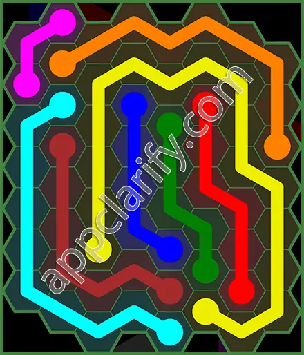 Flow Free: Hexes 8x8 Mania Pack Level 116 Solutions