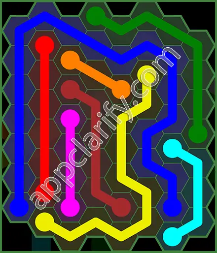 Flow Free: Hexes 8x8 Mania Pack Level 120 Solutions
