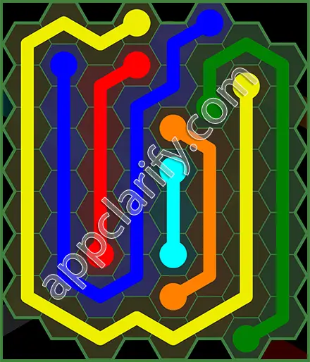 Flow Free: Hexes 8x8 Mania Pack Level 24 Solutions