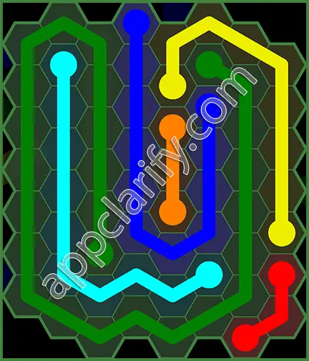 Flow Free: Hexes 8x8 Mania Pack Level 25 Solutions