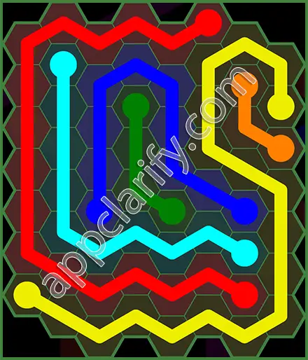 Flow Free: Hexes 8x8 Mania Pack Level 29 Solutions