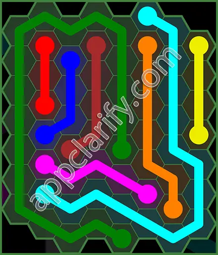 Flow Free: Hexes 8x8 Mania Pack Level 42 Solutions