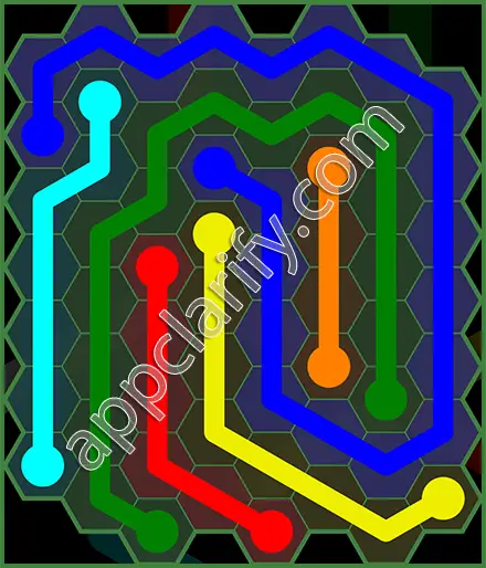 Flow Free: Hexes 8x8 Mania Pack Level 46 Solutions