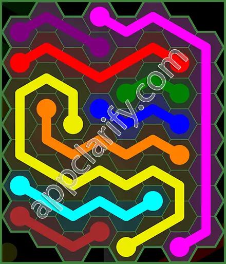 Flow Free: Hexes 8x8 Mania Pack Level 56 Solutions