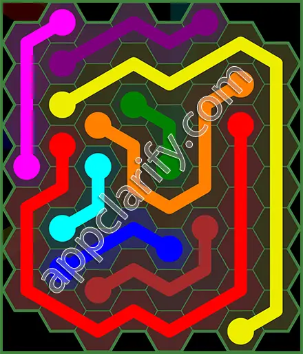 Flow Free: Hexes 8x8 Mania Pack Level 59 Solutions