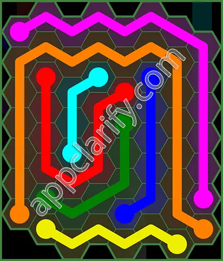 Flow Free: Hexes 8x8 Mania Pack Level 65 Solutions
