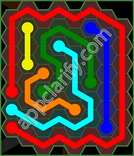 Flow Free: Hexes 8x8 Mania Pack Level 70 Solutions