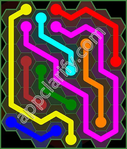 Flow Free: Hexes 8x8 Mania Pack Level 78 Solutions