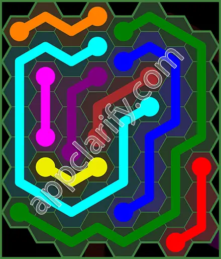 Flow Free: Hexes 8x8 Mania Pack Level 80 Solutions