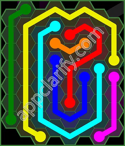 Flow Free: Hexes 8x8 Mania Pack Level 84 Solutions