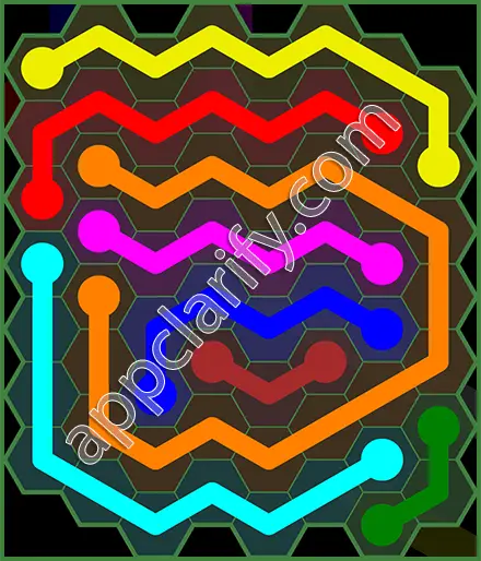Flow Free: Hexes 8x8 Mania Pack Level 85 Solutions