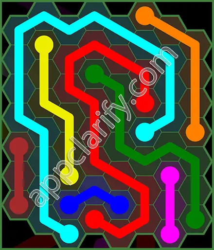 Flow Free: Hexes 8x8 Mania Pack Level 86 Solutions
