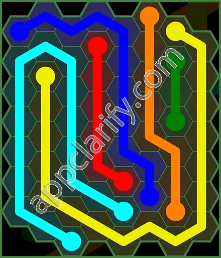 Flow Free: Hexes 8x8 Mania Pack Level 88 Solutions