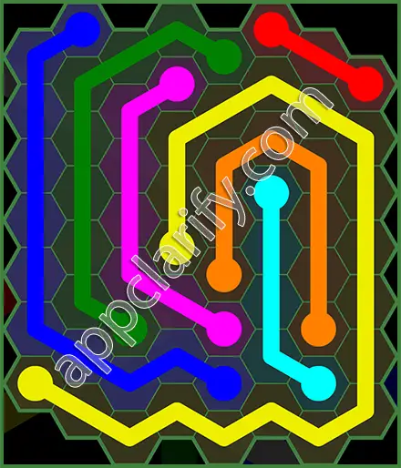 Flow Free: Hexes 8x8 Mania Pack Level 92 Solutions