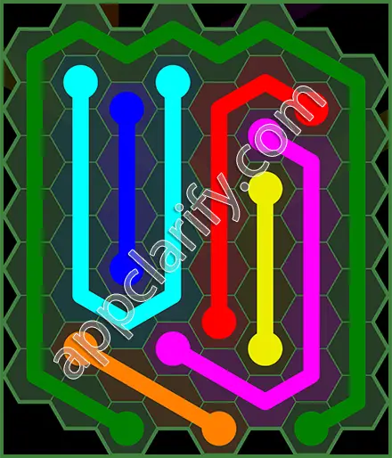 Flow Free: Hexes 8x8 Mania Pack Level 97 Solutions