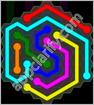 Flow Free: Hexes 9x9 Mania Pack Level 1 Solutions