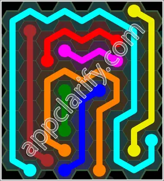 Flow Free: Hexes 9x9 Mania Pack Level 100 Solutions