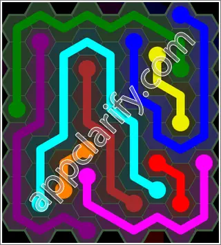 Flow Free: Hexes 9x9 Mania Pack Level 104 Solutions