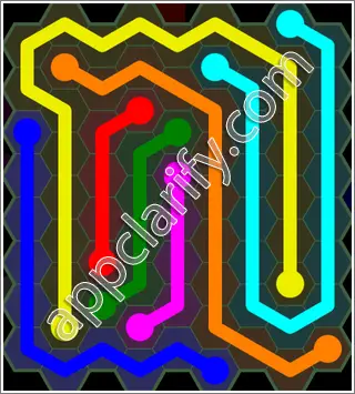 Flow Free: Hexes 9x9 Mania Pack Level 105 Solutions