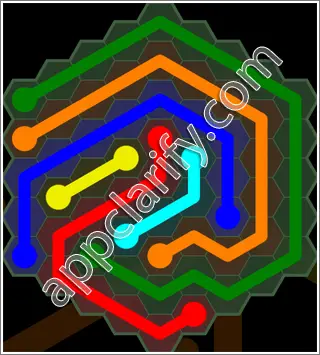 Flow Free: Hexes 9x9 Mania Pack Level 11 Solutions