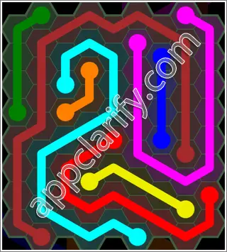 Flow Free: Hexes 9x9 Mania Pack Level 113 Solutions