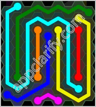 Flow Free: Hexes 9x9 Mania Pack Level 118 Solutions