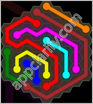 Flow Free: Hexes 9x9 Mania Pack Level 123 Solutions