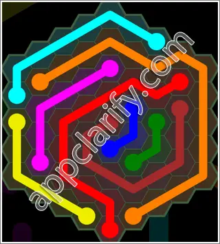 Flow Free: Hexes 9x9 Mania Pack Level 124 Solutions