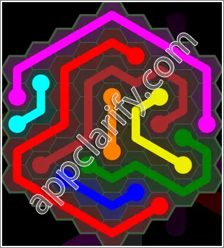 Flow Free: Hexes 9x9 Mania Pack Level 128 Solutions