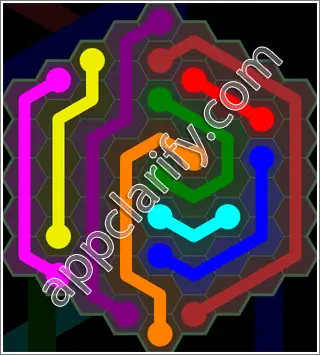 Flow Free: Hexes 9x9 Mania Pack Level 132 Solutions