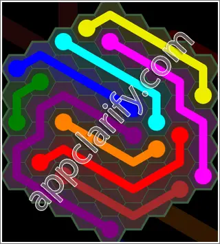 Flow Free: Hexes 9x9 Mania Pack Level 134 Solutions