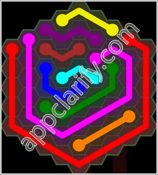 Flow Free: Hexes 9x9 Mania Pack Level 141 Solutions