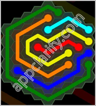 Flow Free: Hexes 9x9 Mania Pack Level 143 Solutions