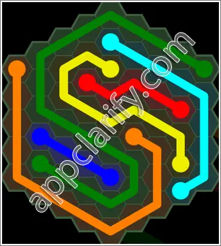 Flow Free: Hexes 9x9 Mania Pack Level 146 Solutions